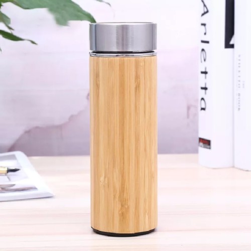 450 ML Bambu Kaplama Çelik Termos 450 ML Bambu Kaplama Çelik Termos